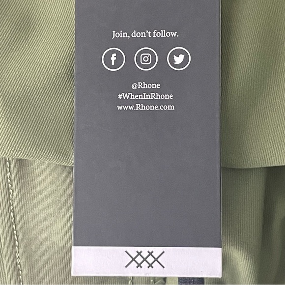 RHONE NWT GYM PANT OLIVE GREEN GRID CAMO ATHLETIC XXL - Picture 5 of 14